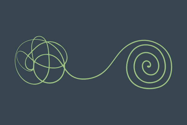 Unravelled tangled string